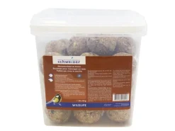 Eric Schweizer Wintervogelfutter Meisenknödel im Eimer, 30 x 90 g, netzfrei