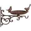 Esschert Design Futterspender Wandfutterschale aus Gusseisen
