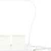 Esschert Design Pflanzenlampe Kunststoff 2 Töpfe Weiss USB