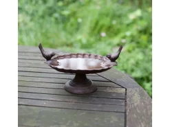 Esschert Design Vogeltränke mit Fuss, 2 Vögel