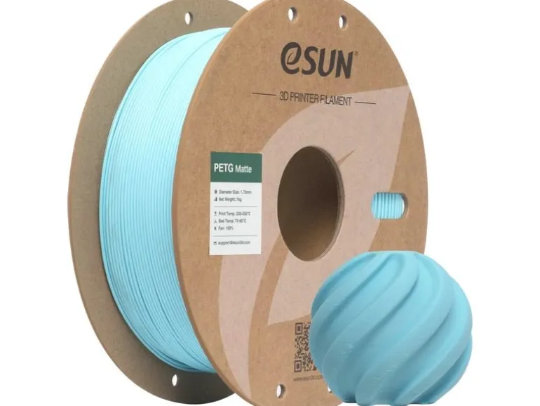 eSun Filament PETG-Matte Hellblau 1.75 mm 1 kg