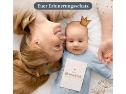 Eulentaler Meilensteinkarten Baby, Scandi, Karton, Beige