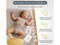 Eulentaler Meilensteinkarten Baby, Scandi, Karton, Beige