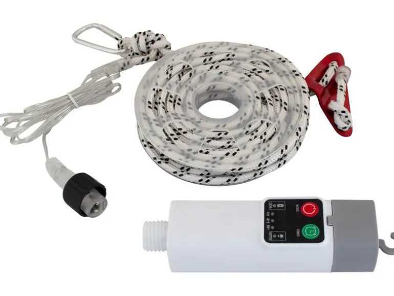 Eurotrail Deco-Abspannleinen mit Beleuchtung 5m Weiss