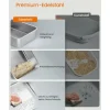 Feandrea Katzentoilette Edelstahl XL 61 x 41 x 36.5 cm