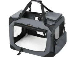 Feandrea Transportbox für Hunde & Katzen M, grau