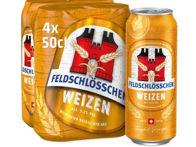 Feldschlösschen Bier Weizen 4 x 0.5 l