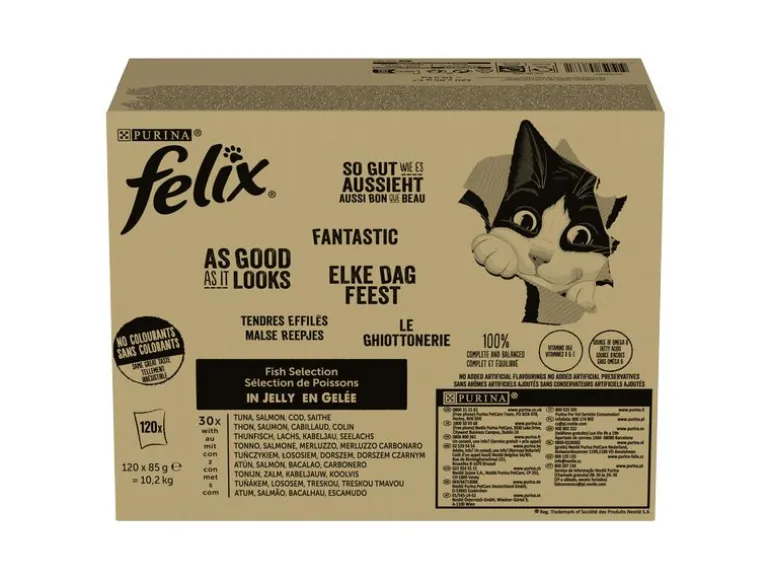 Felix Nassfutter AGAIL Fisch, 120 x 85 g