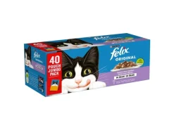 Felix Nassfutter Fleisch & Fisch in Gelée, 40 x 85 g
