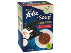 Felix Nassfutter Soup Original Fleisch, 6 x 48g
