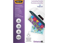Fellowes Laminierfolie A4, 80 µm, 100 Stück, Glänzend
