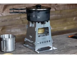 Fennek Grill Campingkocher Hobo Premium, Edelstahl