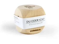 Fidea Design Entscheidungswürfel, Buchenholz, 4 x 4 cm