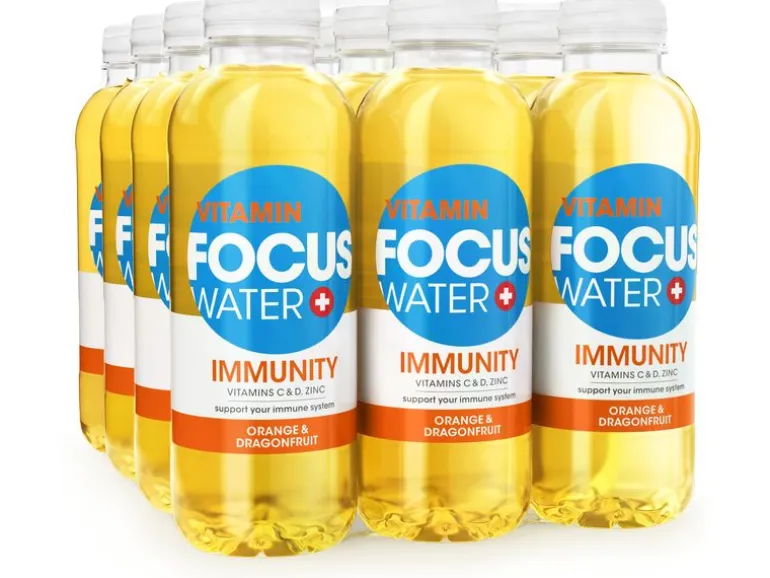 FOCUS WATER Immunity Orange & Drachenfrucht 12 x 0.5 l