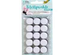 Folia Klettpunkte Selbstklebend, Ø 20 mm Schwarz/Weiss