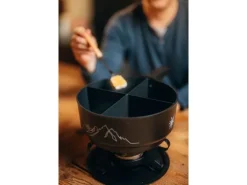 4Fondue Fondue-Caquelon Schwarz