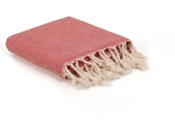 Foutastic Likya – Red Baumwolle dunkelrot 95 x 190 cm