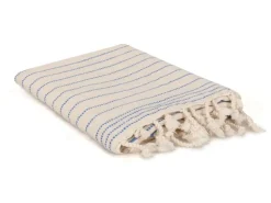 Foutastic Strandtuch Capri Weiss, Blau