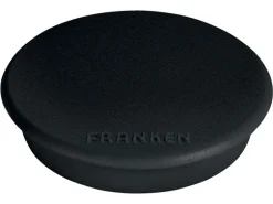 Franken Haftmagnet Magnet rund Ø 24 mm, 10 Stück, Schwarz