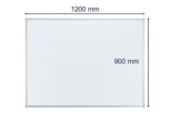 Franken Magnethaftendes Whiteboard X-tra!Line 90 cm x 120 cm, Weiss