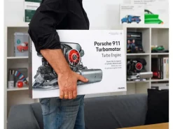 Franzis Bausatz Porsche 911 Turbomotor 1:3, Deutsch/Englisch