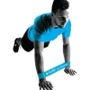 FTM Fitnessband 3er-Set, leicht bis stark, Blau/Gelb/Schwarz