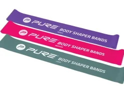 FTM Fitnessband 3er-Set, leicht bis stark, Lila/Rosa/Grau
