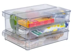 FTM Kühlschrankorganizer 4-teilig, Transparent