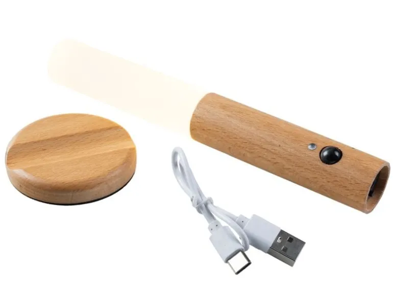 FTM Wandleuchte mit Lichtsensor, Hellbraun, 2 Stk.