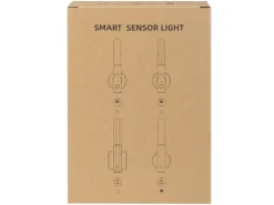 FTM Wandleuchte mit Lichtsensor, Dunkelbraun, 2 Stk.