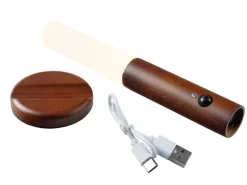 FTM Wandleuchte mit Lichtsensor, Dunkelbraun, 2 Stk.
