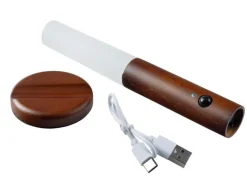 FTM Wandleuchte mit Lichtsensor, Dunkelbraun, 2 Stk.