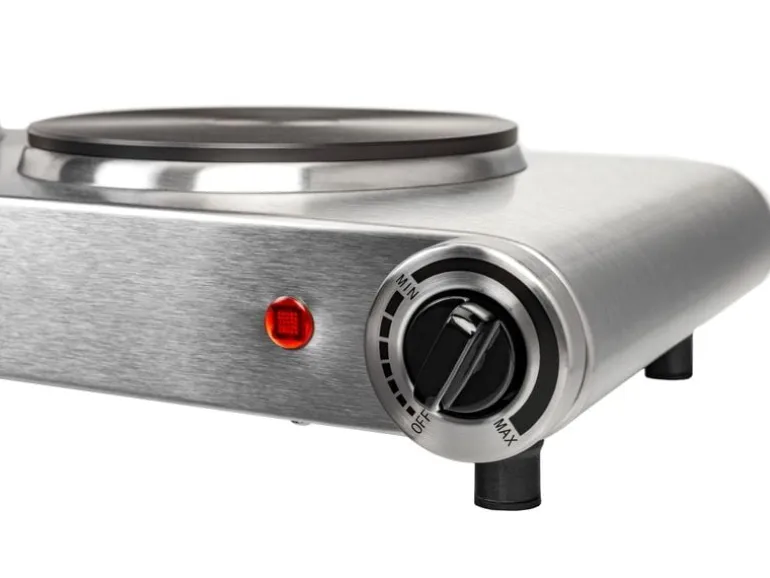 FURBER Doppelkochplatte Silber, 1500 W / 1000 W