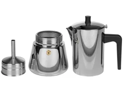 FURBER Espressokocher Chicchi 6 Tassen, Silber