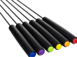 FURBER Fondue-Set Alpy 9 Teile, Schwarz/Weiss