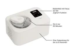 FURBER Glacemaschine Luigi Compact 1.2 l, Weiss