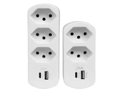 FURBER.power Mehrfachstecker Flexo 2 x T13, USB-A, USB-C, drehbar