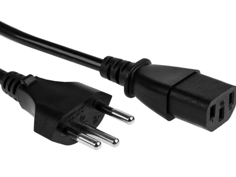 FURBER.power Netzkabel C13-T12 0.5 m Schwarz