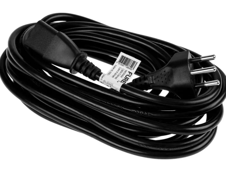 FURBER.power Netzkabel C13-T12 5.0 m Schwarz