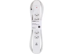 FURBER.power Steckdosenleiste Tuttovario 6 x T13, 1 x USB C, 1 x USB A