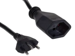 FURBER.power Verlängerungskabel T13-T12 3 m Schwarz