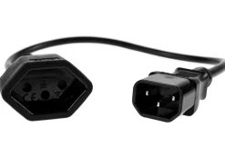 FURBER.power Verlängerungskabel C14-T13 0.3 m Schwarz