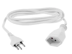 FURBER.power Verlängerungskabel T13-T12 2 m Weiss