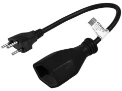 FURBER.power Verlängerungskabel T13-T12 0.2 m Schwarz