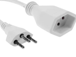 FURBER.power Verlängerungskabel T13-T12 0.5 m Weiss