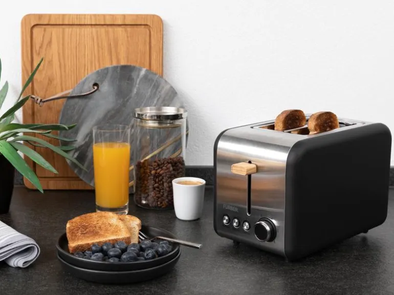 FURBER Toaster Chaplin Schwarz matt
