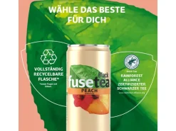 Fusetea Black Ice Tea Peach-Hibiscus 6 x 0.33 l