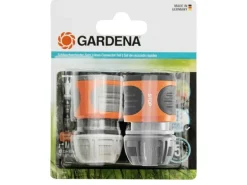 GARDENA Schlauchkupplung Zweier-Satz, 13 mm (1/2") & 15 mm (5/8")