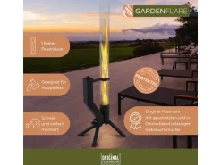 Gardenflare Klassik Feuerrohr Schwarz