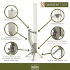 Gardenflare Klassik Feuerrohr Silber